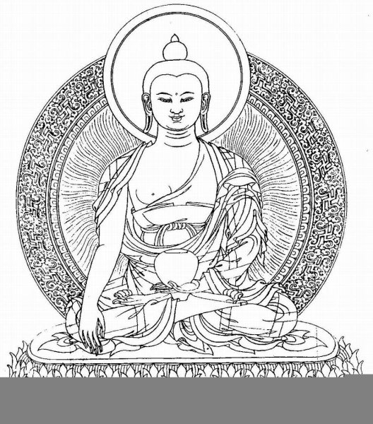 Будда Шакьямуни рисунок