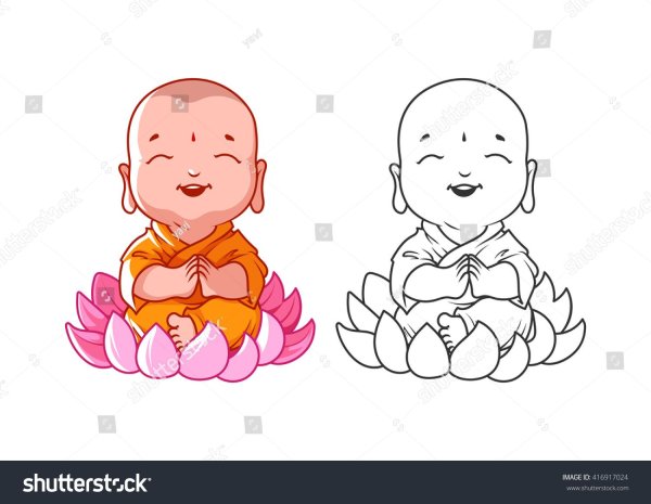 Младенец Будда вектор