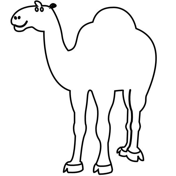 Верблюд раскраска