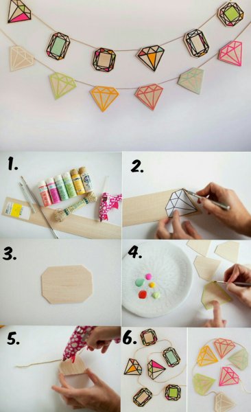 Идеи для самодельного украшения комнаты