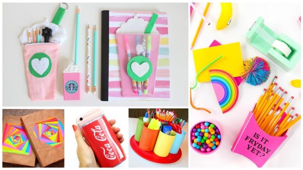 Канцелярия своими руками для школы