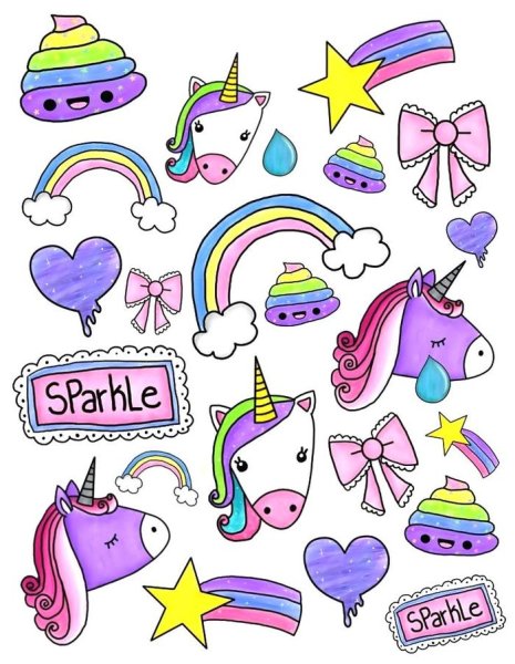 Милые наклейки