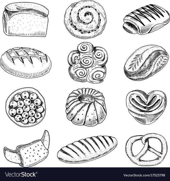 Булка акварель