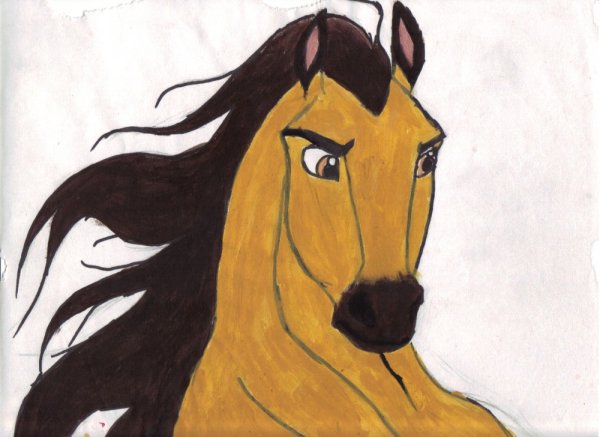 Спирит душа прерий Наброски