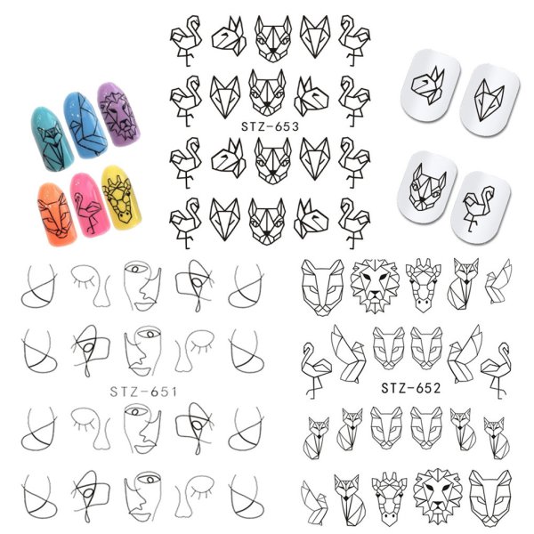 Маленькие наклейки на ногти