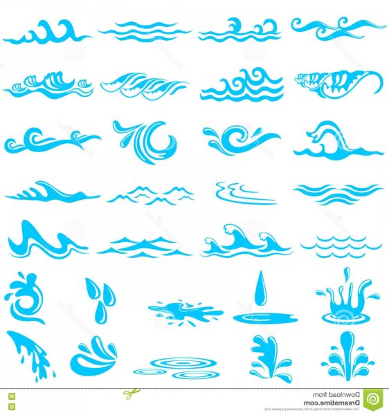 Волна трафарет для детей