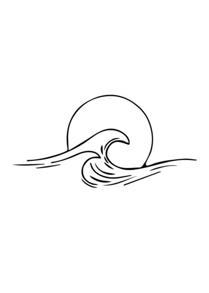 Рисунки волн для срисовки