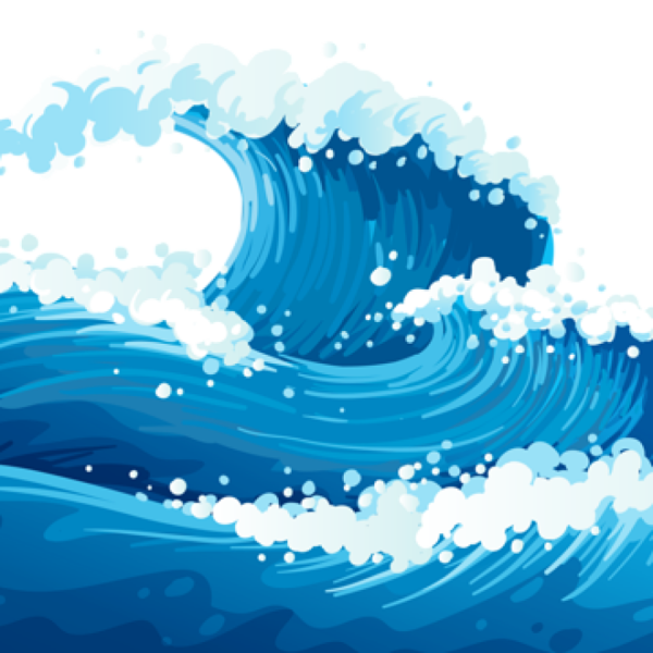 Волны мультяшные