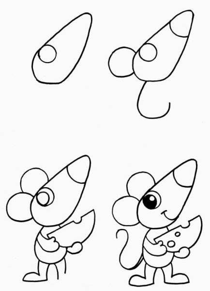 Поэтапное рисование для детей