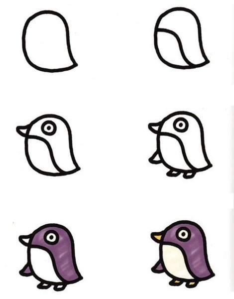 Лёгкие рисунки для детей