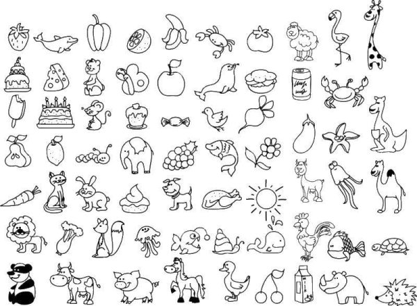 Наклейки черно белые животные