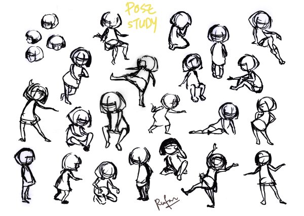 Позы человечков