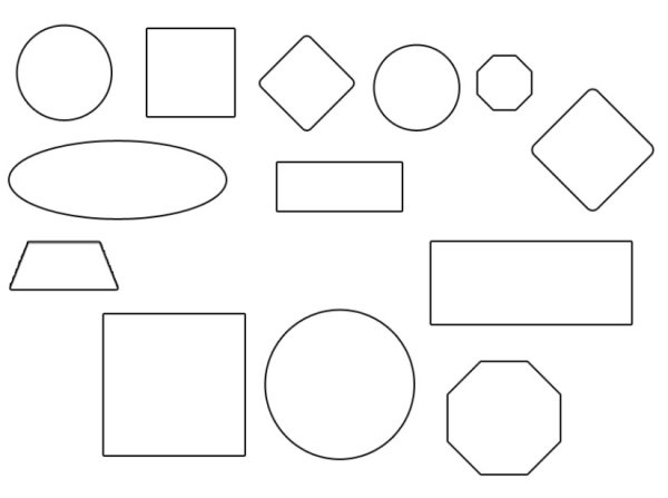 Геометрические фигуры вырезать