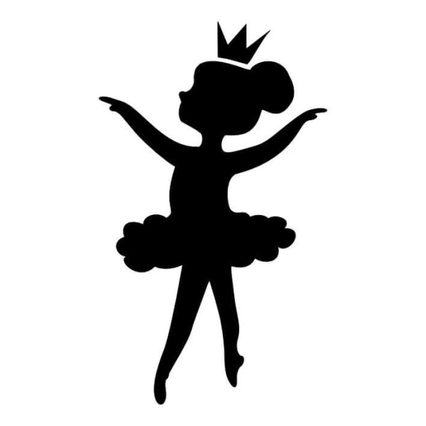 Силуэт маленькой балерины