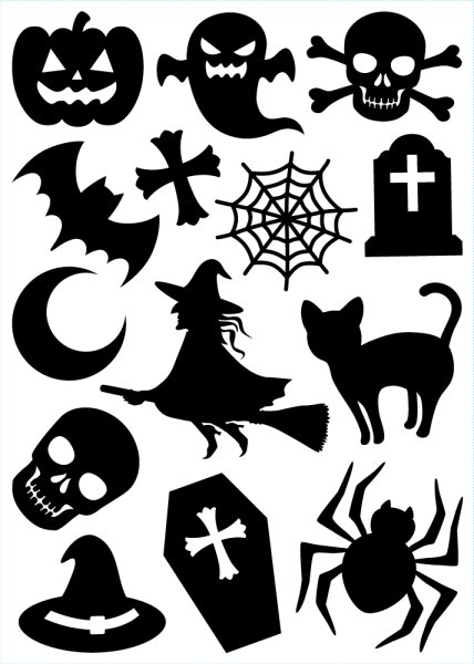 Наклейки на Хэллоуин