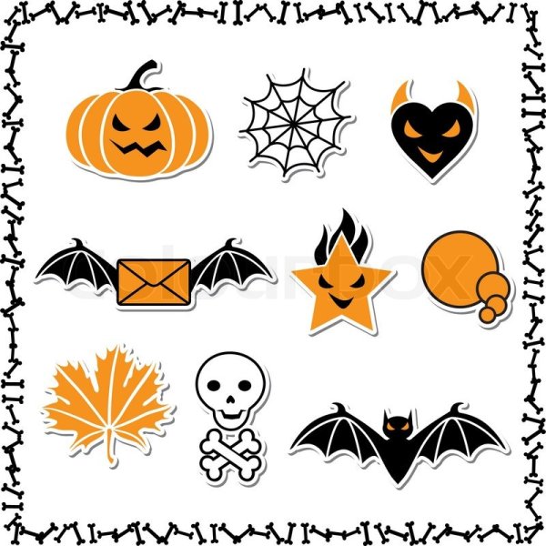 Лёгкие рисунки для Хэллоуина