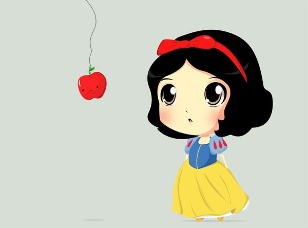 Чиби Белоснежка Диснея