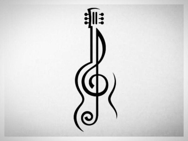 Стилизованный скрипичный ключ