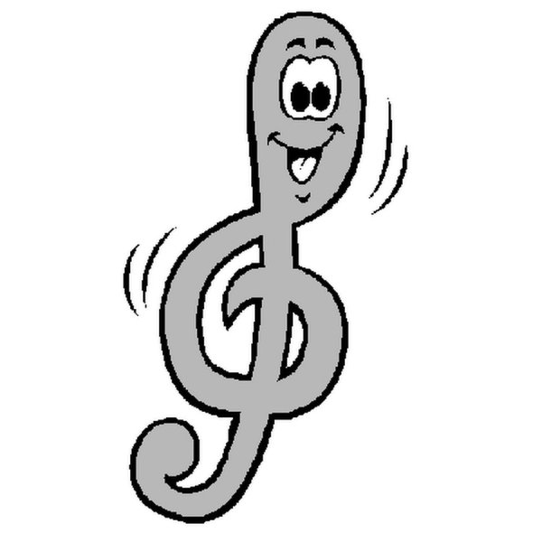 Скрипичный ключ раскраска для детей