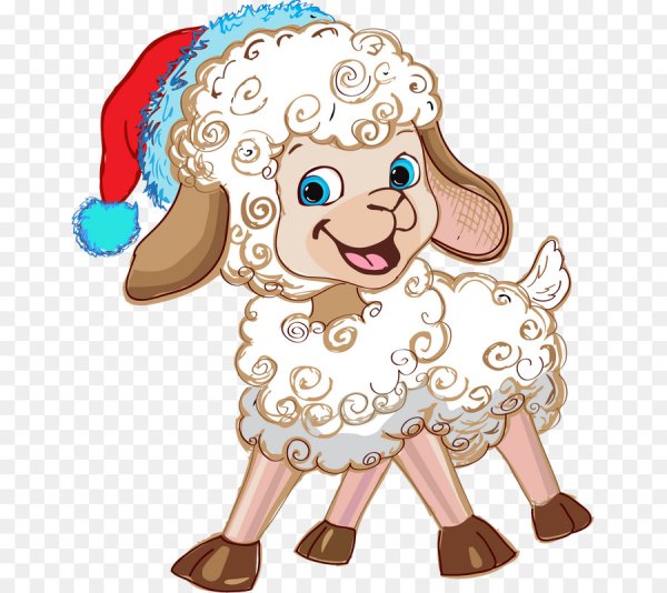 Овечка мультяшная