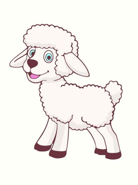 Нарисовать ягненка