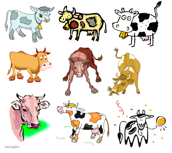 Коровка. Раскраска