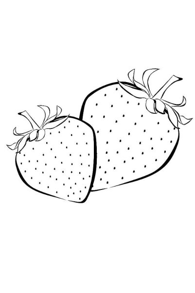 Клубника раскраска