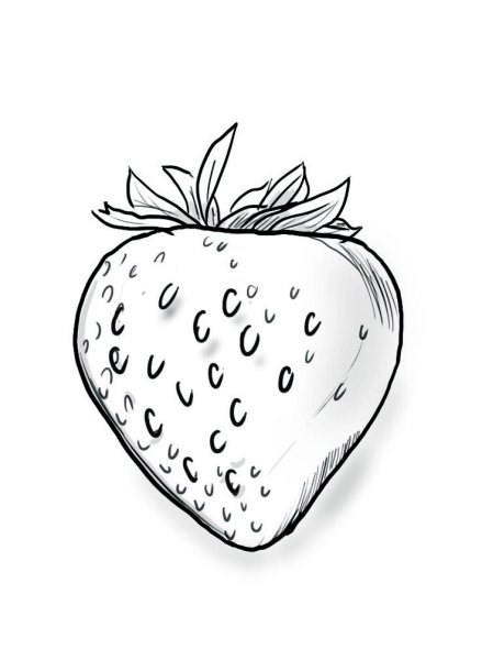 Клубника эскиз