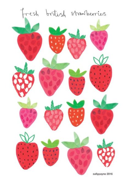 Клубника раскраска