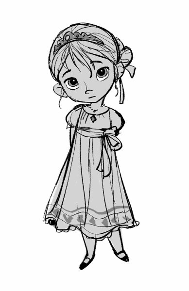 Девочка рисунок карандашом
