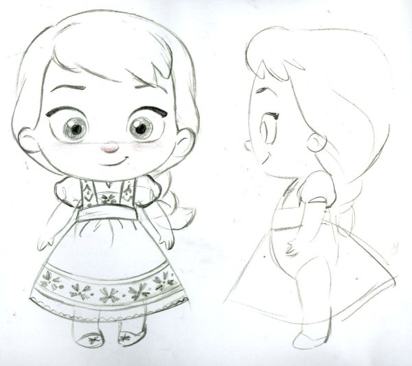 Маленькие принцессы рисунки карандашом