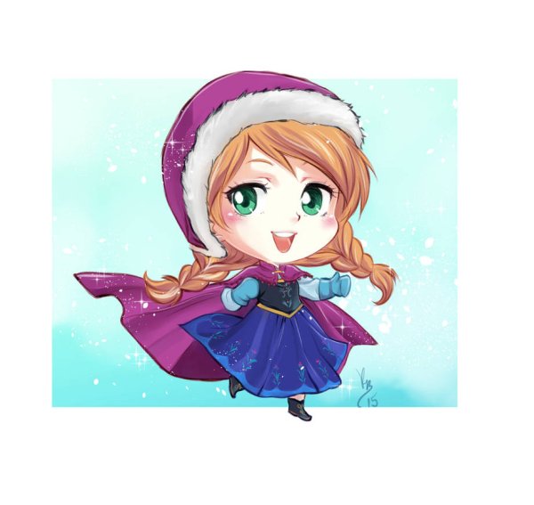 Холодное сердце в стиле Чиби