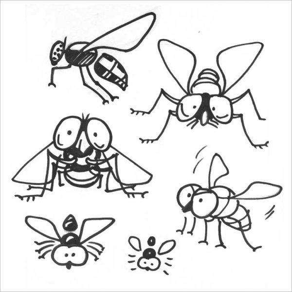 Мошка рисунок