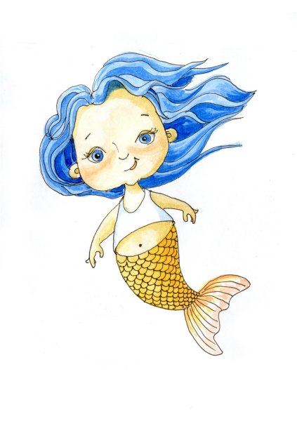 Русалка иллюстрация