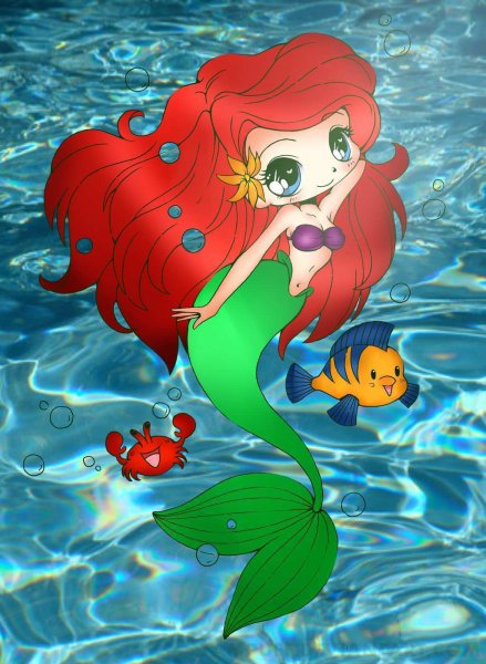 Русалка Ариэль маленькая Русалка