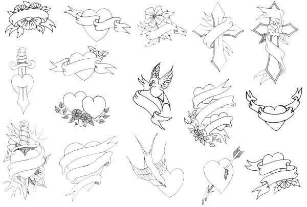 Татуировки эскизы простые