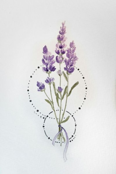 Веточка лаванды