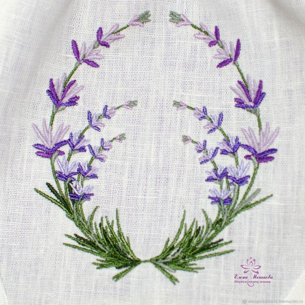 Вышивка Лаванда