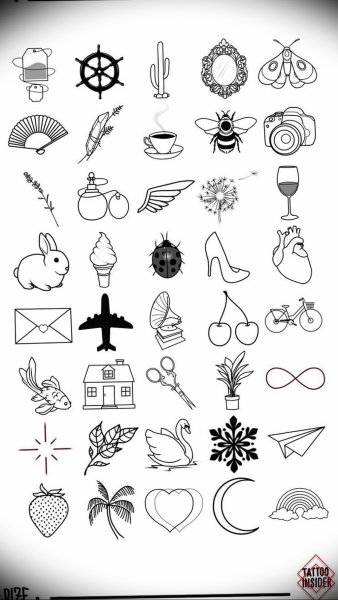 Эскиз маленькой тату