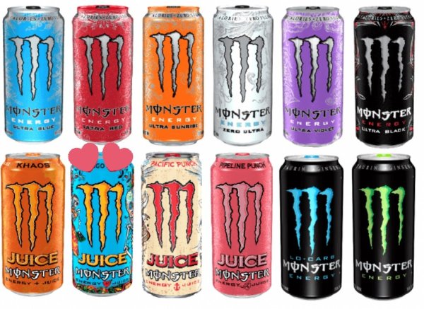 Энергетик Монстер Энерджи вкусы