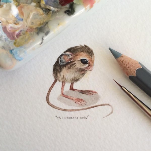 Красивые миниатюрные рисунки