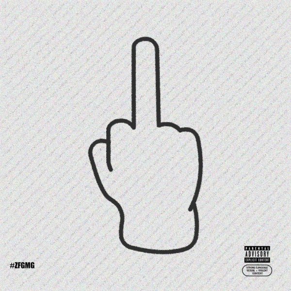 Черно белый средний палец