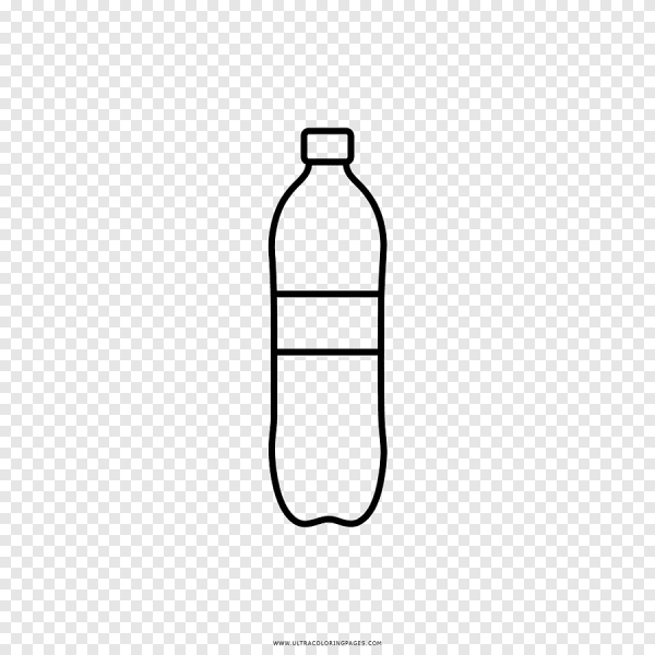 Трафарет бутылочки для воды