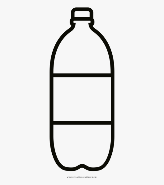 Бутылка на белом фоне