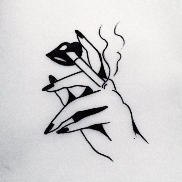 Рисунки для срисовки черно белые карандашом