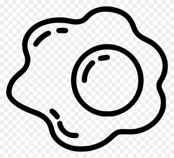 Яичница раскраска для детей