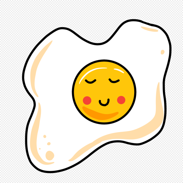 Яичница мультяшная