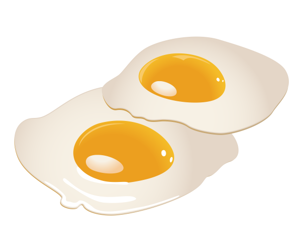 Яичница на тарелке рисунок