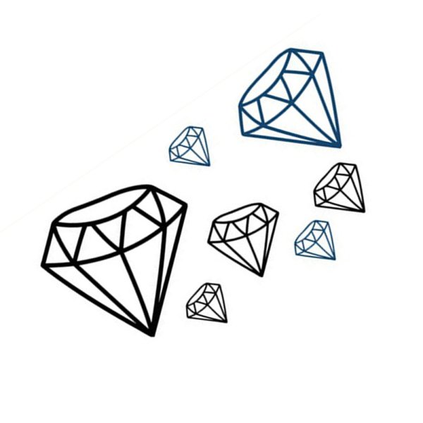 Тату Алмаз эскиз