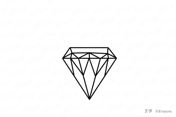 Раскраски маленькие бриллианты